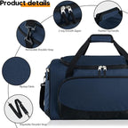 Uarition Gym Duffle Bag for Men - 55L Navy Blue Large Duffel Bags for Sports, Workout, Traveling, Durable Heavy Duty Duffel Gear Bag