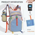 Small Hiking Backpack Travel Daypack 15L Colorful Lightweight Packable Foldable Casual Backpack for Women Men