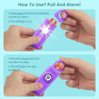 Thopeb–The Original Personal Safety Alarm for Women Self Defense – Elders & Kids Self Defense Keychain Siren – 135dB Loud Siren Bird Sound – Cute Key Chains Protection (Deep Purple)