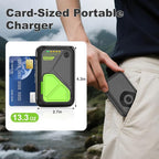 P05 Portable Charger, Magnetic Power Bank, Small Wireless PowerBank, Battery Pack 20000mAh Travel Essentials Fast Charging With Built in Cable, Foldable Wall Plug for iPhone,Samsung,Andriod