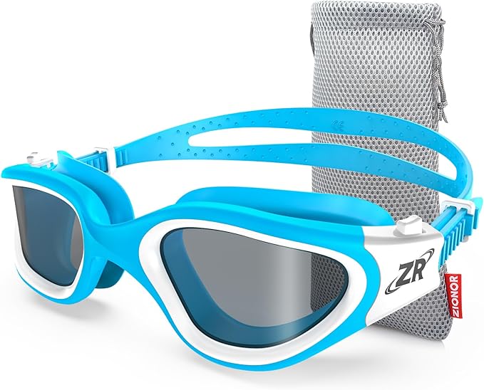 ZIONOR Swim Goggles, Upgraded G1 Polarized Swimming Goggles Anti-Fog for Adult Men Women