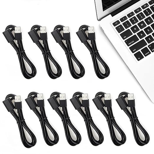 Smays USB Extension Cable 6 ft 10-Pack, Male to Female, USB-A 2.0 Extender Cord Multipack