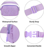 Fanny Pack Crossbody Bag for Women and Men, Belt Bag for Hiking Bum Bag with Adjustable Strap,Casual Cell Phone Pouch?Waist pack for Running Workout Sports Travel Light Purple