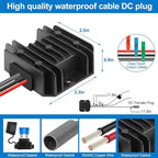 Starlink Mini Power Supply Starlink Mini 12V Adapter 12V/24V to 30V 3.5A, Waterproof DC Step Up Converter with Female Plug 9-28V Input for RV/Off-Grid/Marine, Starlink Mini Accessories