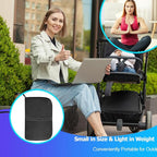 masteymoh Foldable Seat Cushion (15.7" x 11.8") Portable Gel Seat Cushion for Travel with Honeycomb Design, Portable Travel Cushion for Camping, Stadium, Garden, Park Bench or Airplane Seat