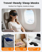 3 Pack 100% Blackout Sleep Mask for Women Men, 3D Eye Mask for Sleeping with Zero Eye Pressure, Side Sleeper Friendly Eye Cover, Night Shift Nurse Essentials for Daytime Sleep & College Dorm Naps