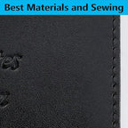 Passport Holder Cover Wallet Travel Essentials RFID Blocking Leather Card Case International Must Haves Travel Accessories for Women Men(113#Black)