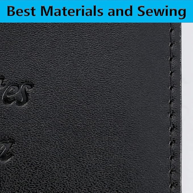 Passport Holder With Luggage Tag Travel Essentials Passport Cover Wallet RFID Blocking Leather Case International Must Haves Travel Accessories Women Men(115#Black)