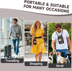 Neck Wallet,Travel for Passport Holder Neck Pouch Wallet RFID Blocking Men Women with Adjustable Neck Strap