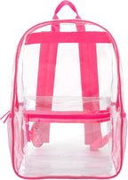 Trail maker Clear Backpack Heavy Duty with Padded Straps, Side Pockets for Kids, Boys, Girls, School, Stadium Approved Events