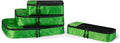 Amazon Essentials 4-Piece Packing Cubes Travel Accessories Set, Luggage Organizer with Double Zipper, Mesh Top, Space-Saving for Suitcases, Small/Medium/Large/Slim, Green (Previously Amazon Basics)