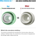 3 Pairs Replacement Ear Tips for AirPods Pro and 2nd Generation with Noise Reduction Hole, Silicone Ear Tips for AirPods Pro with Portable Storage Box and Fits in Charging Case (S/M/L, Mint Green)