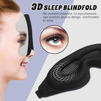 3D Advanced Eye Mask for Sleeping，Ultra Delicate Soft Skin Friendly Eye mask，100% Blackout Sleep Eye Mask for Sleep, Eyelash Extension Sleep mask