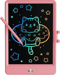 TEKFUN LCD Writing Tablet Doodle Board, 8.5inch Colorful Drawing Pad for Kids,Toys Gifts for 3 4 5 6 7 8 Year Old Girls Boys Pink