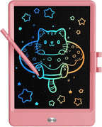 TEKFUN LCD Writing Tablet Doodle Board, 8.5inch Colorful Drawing Pad for Kids,Toys Gifts for 3 4 5 6 7 8 Year Old Girls Boys Pink