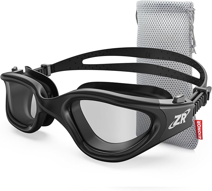 ZIONOR Swim Goggles, Upgraded G1 Polarized Swimming Goggles Anti-Fog for Adult Men Women