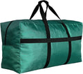 Extra Large Storage Duffle Bag with Zippers and Handles, Big Foldable Duffle Bag for Travel Green 60L