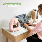 Pod and Grounds Single-Serve Coffee Maker, 2 in 1 One Cup Coffee Machine Compatible with K-Cup Pod & Coffee Grounds/Tea, Compact Design, 4-8oz, Pink