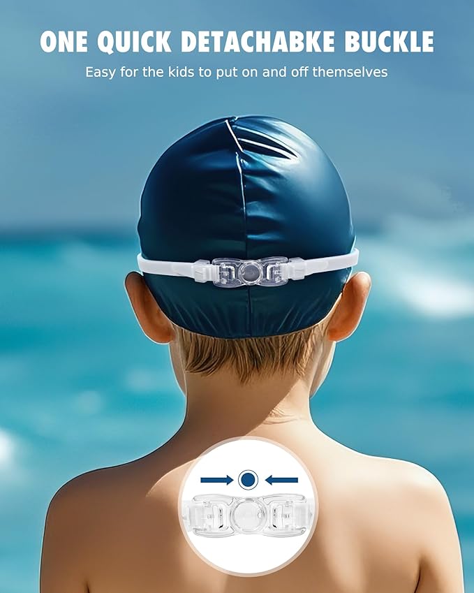 Aegend Swim Goggles for Kids Youth 3-14 Anti-Fog Anti-UV Comfort Fit Goggles for Swimming