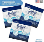 SinkSuds Laundry Detergent Travel Size Liquid Soap TSA Compliant Safe for All Fabrics 12 Packets & 2 Sink Stoppers