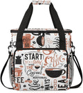 Coffee Maker Travel Bag Compatible with K-Mini or K-Mini Plus, Single Serve Coffee Brewer Carrying Case with Multiple Pockets for K-Cup Pods, Storage Bag With Shoulder Strap