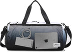 Gym Bags for Men with Side Pocket, 38L Sports Gym Duffle Bag with Wet Pocket&Shoe Compartment, Large Waterproof Sport Duffel Bags for Travel, Sports, Fitness&Workout(Black Gradient)