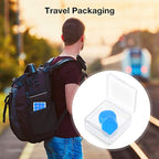Frienda 21 Pairs Ear Plugs for Sleeping Reusable Moldable Silicone Earplugs Soft Noise Cancelling Earplugs Sound Blocking Ear Plugs with Case for Swimming Concert 32dB NRR (White, Blue, Orange)