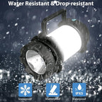 BOBKID 2 Pack Camping Lantern, Outdoor LED Camping Light, Rechargeable Flashlights with 1000LM, 6 Modes, IPX5 Waterproof Portable Emergency Camp Light for Hurricane Survival - Black