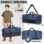 Extra Large Duffle Bag for Men, Heavy Duty Duffle Bag for Travel, Large Sports Gym Equipment Bag for Hockey Football Soccer Baseball Basketball & Team training (Blue)