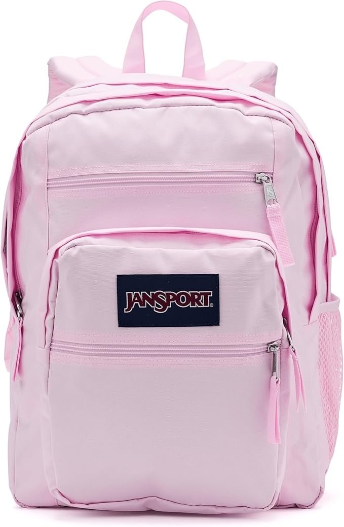 JanSport Laptop Backpack - Computer Bag with 2 Compartments, Ergonomic Shoulder Straps, 15” Laptop Sleeve, Haul Handle - Pink Ice