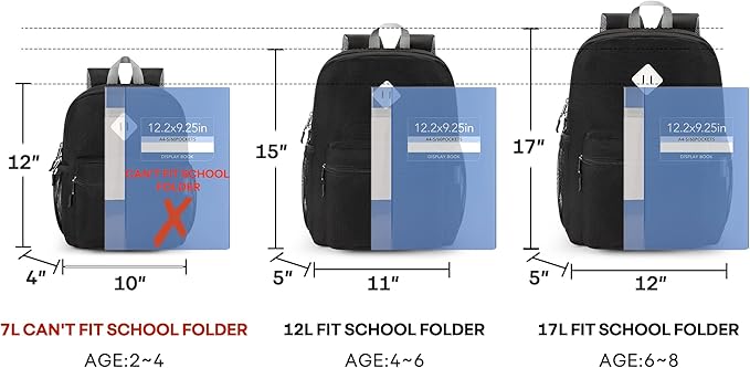mibasies Kids Backpack for Boys 5-9: Large Boys Backpack for Elementary School