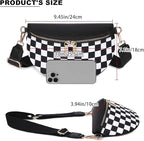 Eslcorri Small Crossbody Sling Bag for Women Trendy - Fanny Packs Leather Chest Belt Bum Bag Anti Theft Purse for Travel