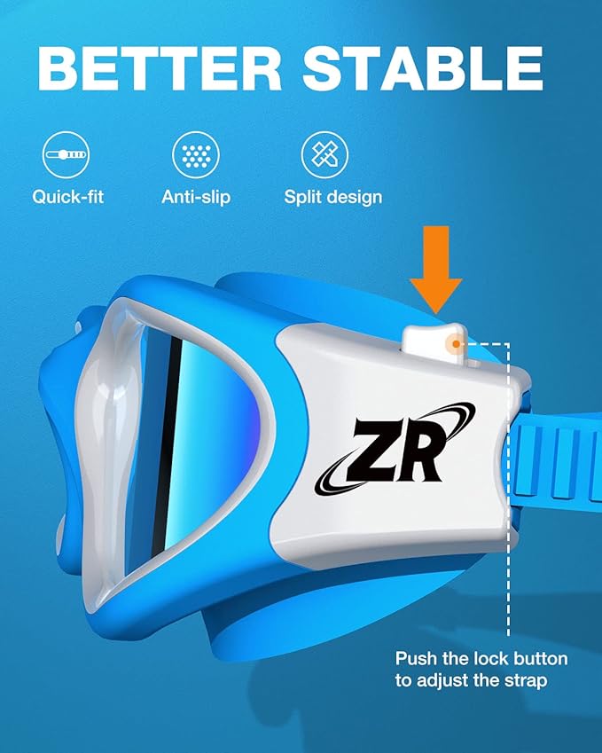 ZIONOR Swim Goggles, Upgraded G1 Polarized Swimming Goggles Anti-Fog for Adult Men Women