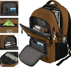 Volher Laptop Backpack,Business Travel Anti Theft Slim Durable Laptops Backpack,Water Resistant College Computer Bag for Women & Men Fits 15.6 Inch Laptop and Notebook-Brown