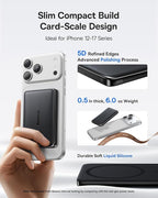 Baseus Picogo 0.5" Ultra Slim 10000mAh MagSafe Portable Charger Bundle 20000mAh Compact Portable Charger 45W, CCC Certified Power Bank Built-in USB-C Cables