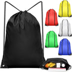 IKAYAS 6Pcs Drawstring Bags Bulk Colorful Drawstring Backpack, String Backpack Cinch Sack Sport Gym Backpack Bags for Yoga Traviling Outdoor Sports