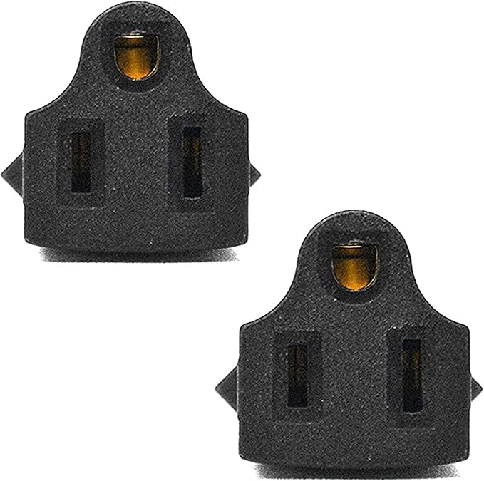 Ceptics Japan, Philippines NEMA 1-15 Travel Power Plug Adapter Accepts NEMA 5-15R - ETL Certified - Industrial Grade (IG-6-2PK)