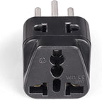 OREI USA to Switzerland Plug Adapter - Type J Adapter Compatible with Switzerland, Rwanda, Liechtenstein - 2 in 1 Swiss Plug Adapter - CE Certified - RoHS Compliant - 2 Pack - Black Color