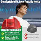 9 Pairs Replacement Ear Tips for Beats Studio Buds/Fit Pro/Studio Buds+, 3 Sizes (S/M/L), Soft Silicone Beats Earbud Accessories, Fit Charging Case (Red)