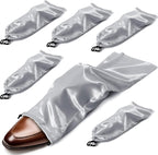 Ersmak 6 Pack Shoe Bags for Travel - Satin Shoe Bag with Drawstring - Grey Shoe Storage Bags for Protecting Storage Shoes - 17.7 x 7.9 In