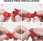 AhaStyle 3 Pairs Beats Studio Buds Ear Hooks Anti-Slip Ear Covers Silicone Accessories【Not Fit in The Charging Case】 Compatiable with New Beats Studio Buds 2021 (Red)