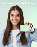 podoru for Magsafe Battery Pack, 5000mAh Magnetic Power Bank with Type-C Cable 20W PD Fast Charging Lighting Input Wireless Portable Charger for iPhone 17/16/15/14/13/12/ All Series-Green