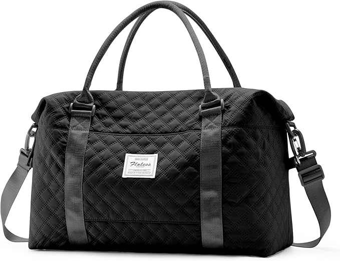 HYC00 Travel Duffel Bag,Carry-on Overnight Weekender Bags for Women,Sports Tote Gym Bag with Wet Pocket