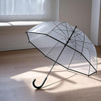 Clear Bubble Umbrella - Automatic Opening Clear Dome Umbrella with the Stylish J-Shaped Handle for Men and Women, Wedding, Outings and Large Group Gatherings, Graduations, Proms, or Daily City Walks