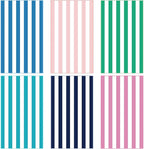 FuWeave 6 Pcs 72 x 36 Microfiber Oversized Beach Towels Large Absorbent Thin Compact Lightweight Sand Free Quick Dry Towels Pack for Travel Pool Yoga Gym Sports Beach Accessories(Stripe)