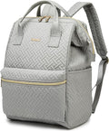 Kinmac Wide Open Style Laptop Backpack Large Capacity Travel College Backpack for 15.6 inch Laptop Computer (Grey)
