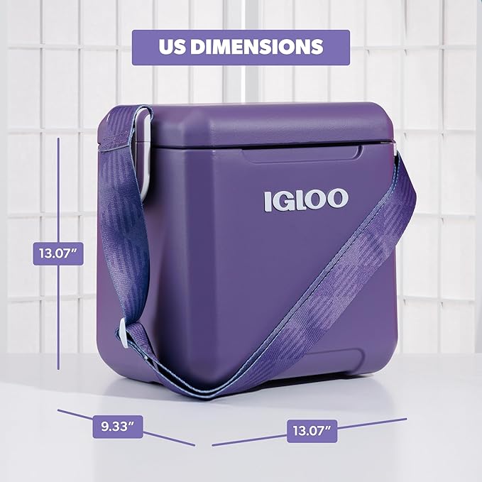 Igloo Tag Along Too Coolers | Insulated Hard Shell Picnic Style Cooler | Rolling Ice Chest