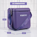 Igloo Tag Along Too Coolers | Insulated Hard Shell Picnic Style Cooler | Rolling Ice Chest