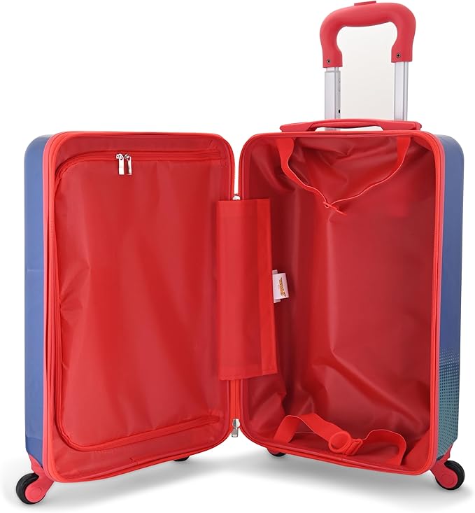 Fast Forward Marvel Spiderman 20" Hardshell Luggage - Cute & Durable Hard-side Suitcase for Travel with Spinner Wheels 20"x12"x8"