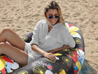 WEKAPO Inflatable Couch Air Lounger Chair - Camping & Beach Accessories, Portable Blow up Sofa for Hiking, Lawn, Indoor/Outdoor Movies & Music Festivals. Lightweight and Easy to Set Up Air Hammock